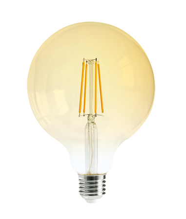 Żarówka LED G95 E27 8W 2700K filament bursztynowa