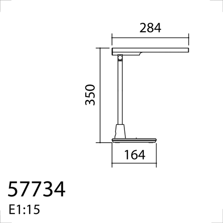Lampa stołowa ARAN czarny LED 6W 530lm 4000K ściemnianie 3 stopniowe