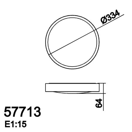 Plafon ASLI biały mat LED 24W 335mm 4000K
