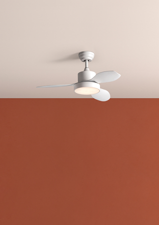 Wentylator RIGA XS biały Ø96 DC 30W 3A LED 24W CCT zmienna barwa , pilot