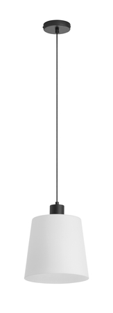 Lampa wisząca DEKO czarny E27 szklany klosz