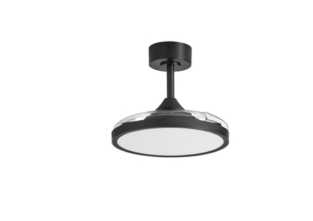 Wentylator CORFU XS BK Ø91 DC 30W 3A LED 36W CCT zmienna barwa, pilot