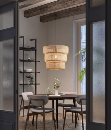 Lampa wisząca ATILA naturalny Ø35 1xE27