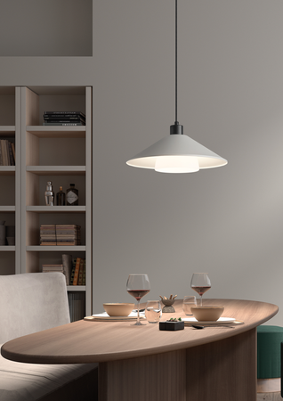 Lampa wisząca MONTANA kremowy Ø34 1xE27 klosz szklany