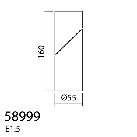 Lampa sufitowa łazienkowa GALILEO ART biały mat GU10 ø56X158mm IP44