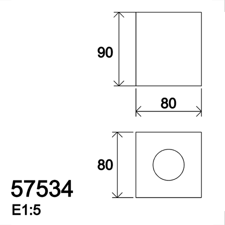 Lampa stołowa CUBIK czarny E27
