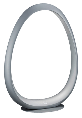 Lampa stołowa RING srebrny LED 2.4W 4000K włącznik dotykowy, ściemnianie 3 tryby, akumulatorowa przenośna
