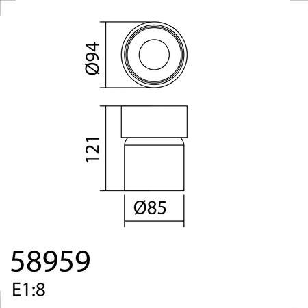 Lampa sufitowa łazienkowa MARTINA czarny mat GU10 Ø94mm IP44