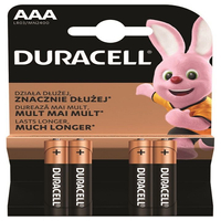 Bateria alkaliczna Duracell MN2400 Basic Duralock LR03 AAA C&B x 4