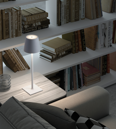 Lampa stołowa PALS biały LED 3,5W akumulatorowa przenośna, ściemnianie