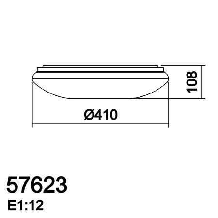 Lampa sufitowa BLINK transparentny LED 36W Ø410 4000K 2450lm