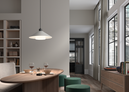 Lampa wisząca MONTANA efekt drewna jasnego Ø34 1xE27 klosz szklany