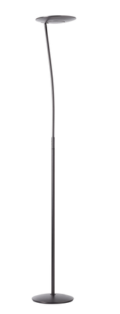 Lampa podłogowa ZENIT S nikiel czarny matowy LED 30+10W 3000K ściemnialna