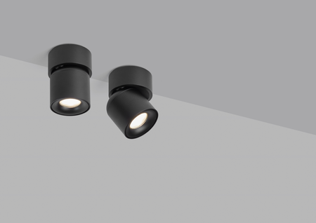 Lampa sufitowa łazienkowa MARTINA czarny mat GU10 Ø94mm IP44