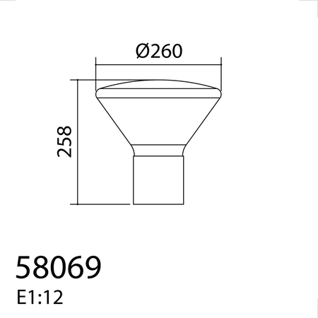 Lampa stołowa DELTA czarny mat E27 szkło transparentne