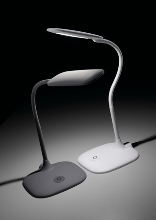 Lampa stołowa BET szary LED 6,5W 4000K 530lm ściemnianie dotykowe 3 tryby, elastyczna