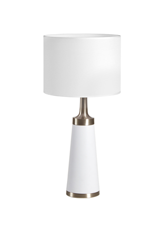 Lampa stołowa GAEL biały 1xE27 abażur biały