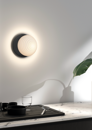 Lampa ścienna CIAO czarny 1xE27 Ø18