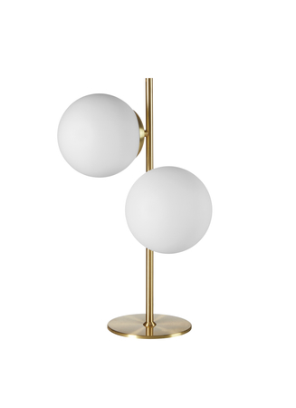 Lampa stołowa RONDO mosiądz mat 2xE27 15cm