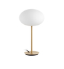 Lampa stołowa PRESS mosiądz mat 1xE27 szkło mleczne